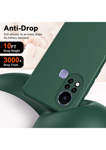 Infinix Hot 11S Için Ince Likit Silikon Yumuşak Telefon Kılıfı - Siyah (Yurt Dışından)