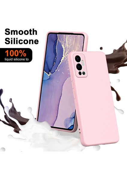 Infinix Hot 12 Için Ince Likit Silikon Yumuşak Telefon Kılıfı - Mavi (Yurt Dışından)