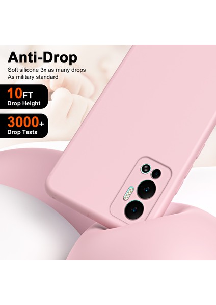 Infinix Hot 12 Için Ince Likit Silikon Yumuşak Telefon Kılıfı - Mor (Yurt Dışından)