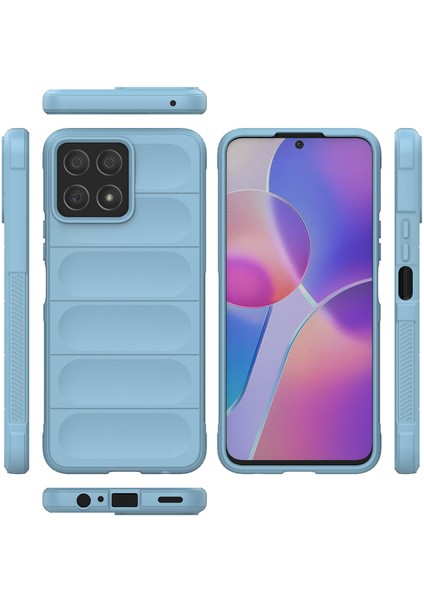 Honor X8 Için Kaymaz Silikon Telefon Kılıfı - Mavi (Yurt Dışından) fiyatları