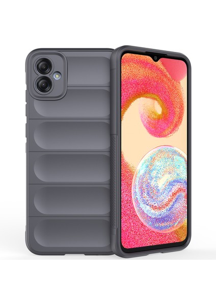 Samsung Galaxy A04E 4g Için Kaymaz Silikon Telefon Kılıfı - Koyu Gri (Yurt Dışından)