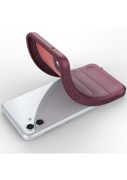 Samsung Galaxy A04 4g Için Kaymaz Silikon Telefon Kılıfı - Koyu Kırmızı (Yurt Dışından) fırsatları