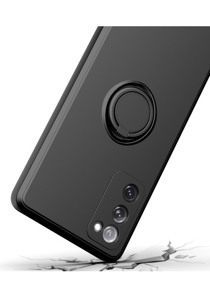 Samsung Galaxy S20 FE/S20 Fe 5G/S20 Fe 2022 Için Ince Silikon Yüzük Stand Telefon Kılıfı - Kırmızı (Yurt Dışından) indirimleri
