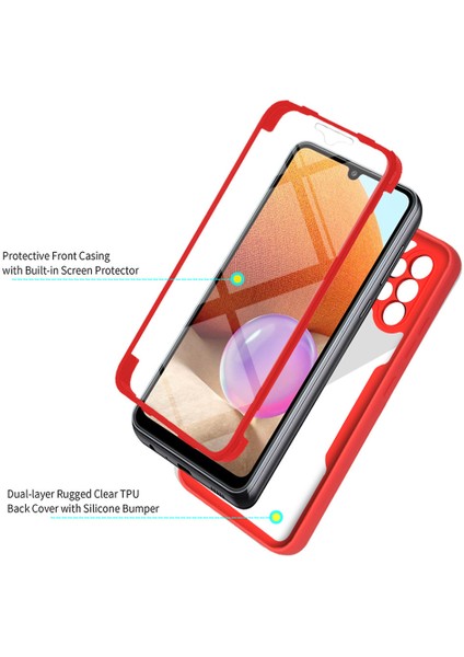 Samsung Galaxy A32 4g Için Yumuşak Tpu Ekran Koruyucu Telefon Kılıfı - Yeşil (Yurt Dışından)