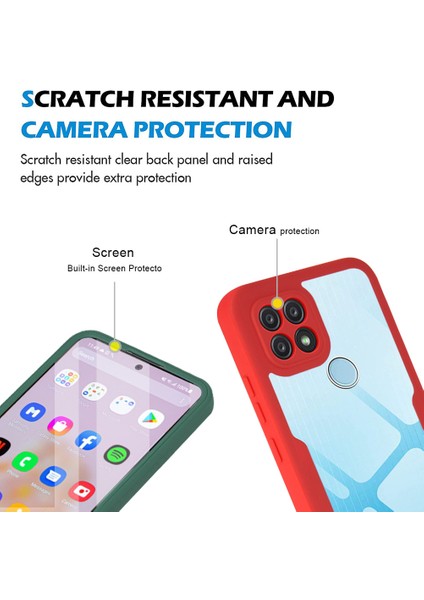 Oppo Realme C21 Için Yumuşak Tpu Ekran Koruyucu Telefon Kılıfı - Pembe (Yurt Dışından) modelleri