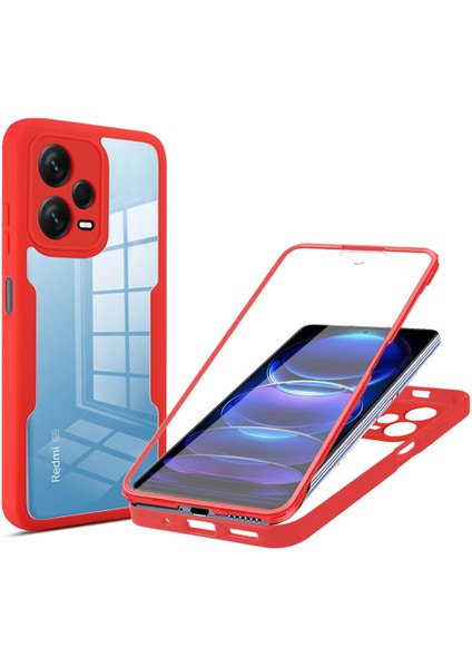 Xiaomi Poco X5/ Redmi Note 12 Pro Için Yumuşak Tpu Ekran Koruyucu Telefon Kılıfı - Kırmızı (Yurt Dışından)
