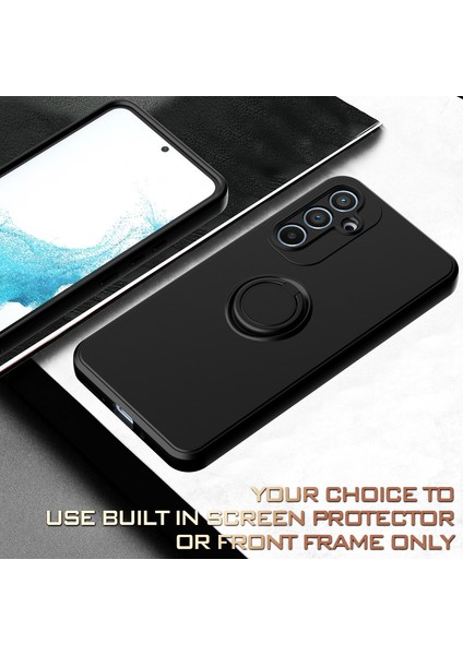 Samsung Galaxy A54 Için Ince Silikon Yüzük Stand Telefon Kılıfı - Pembe (Yurt Dışından) modelleri