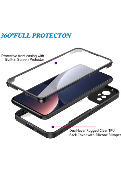 Xiaomi 12 Pro Için Yumuşak Tpu Ekran Koruyucu Telefon Kılıfı - Mavi (Yurt Dışından)