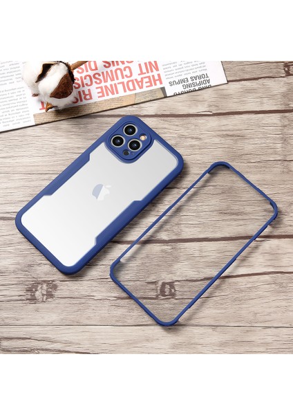 iPhone 12 Pro Için Yumuşak Tpu Ekran Koruyucu Telefon Kılıfı - Pembe (Yurt Dışından)