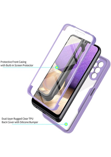 Samsung Galaxy A32 5g Için Yumuşak Tpu Ekran Koruyucu Telefon Kılıfı - Yeşil (Yurt Dışından)