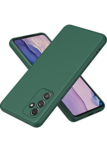 Samsung Galaxy A54 5g Için Ince Likit Silikon Yumuşak Telefon Kılıfı - Yeşil (Yurt Dışından)