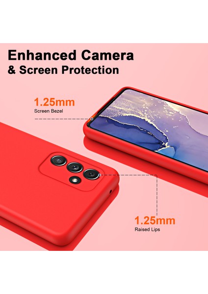 Samsung Galaxy A54 5g Için Ince Likit Silikon Yumuşak Telefon Kılıfı - Yeşil (Yurt Dışından)