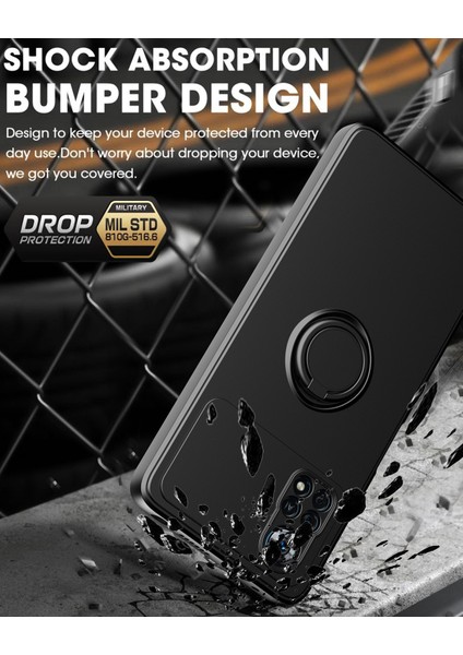 Xiaomi Poco X4 Pro 5g Için Ince Silikon Yüzük Stand Telefon Kılıfı - Turkuaz (Yurt Dışından) fırsatları
