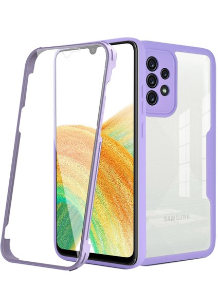 Samsung Galaxy A33 5g Için Yumuşak Tpu Ekran Koruyucu Telefon Kılıfı - Mor (Yurt Dışından)