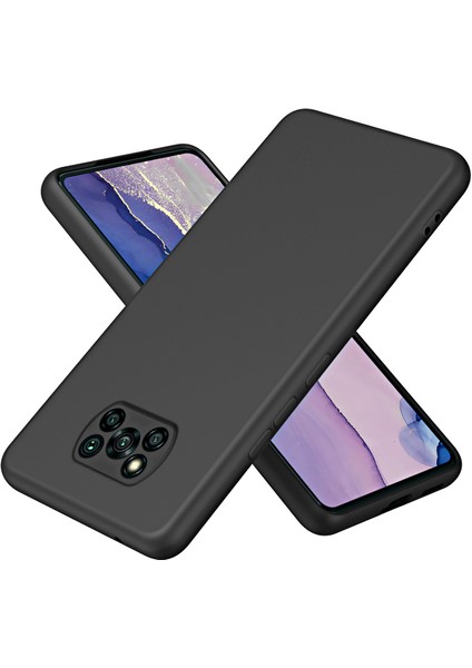 Xiaomi Poco X3 Nfc / X3 Pro Için Ince Likit Silikon Yumuşak Telefon Kılıfı - Siyah (Yurt Dışından)