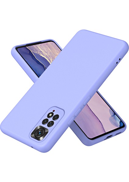 Xiaomi Redmi Note 11S / Note 11 4g Için Ince Likit Silikon Yumuşak Telefon Kılıfı - Mor (Yurt Dışından)