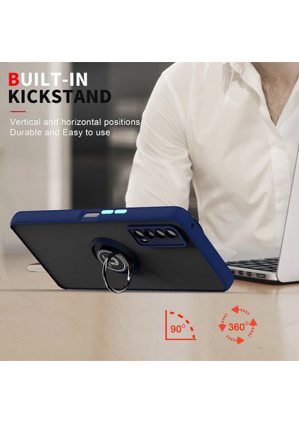 Tcl Stylus Için Yüzük Stand Mat Sert Silikon Telefon Kılıfı - Koyu Yeşil (Yurt Dışından) indirimleri