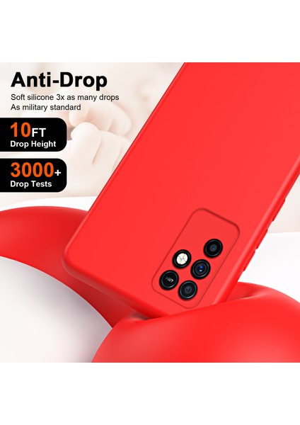 Infinix Note 10 Için Ince Likit Silikon Yumuşak Telefon Kılıfı - Yeşil (Yurt Dışından)