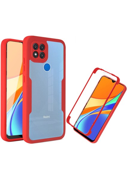 Xiaomi Redmi 9c Için Yumuşak Tpu Ekran Koruyucu Telefon Kılıfı - Kırmızı (Yurt Dışından)