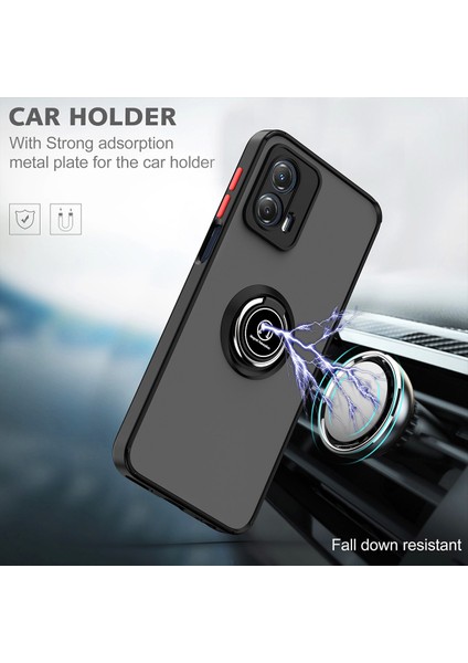 Motorola Moto G 5g 2023 Için Yüzük Stand Mat Sert Silikon Telefon Kılıfı - Yeşil (Yurt Dışından) fırsatları