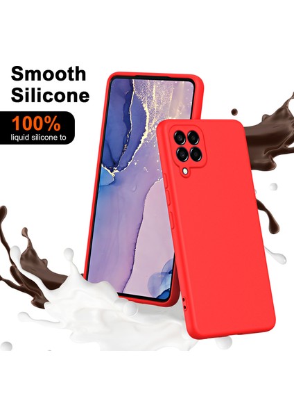 Samsung Galaxy M33 Için Ince Likit Silikon Yumuşak Telefon Kılıfı - Siyah (Yurt Dışından)