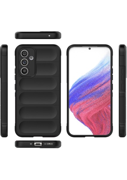 Samsung Galaxy A54 5g Için Kaymaz Silikon Telefon Kılıfı - Siyah (Yurt Dışından)
