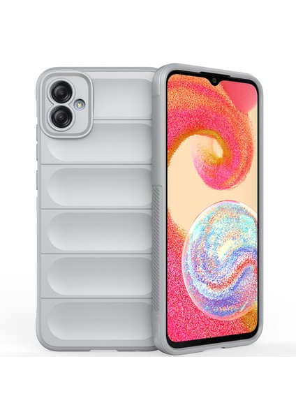 Samsung Galaxy A04E 4g Için Kaymaz Silikon Telefon Kılıfı - Gri (Yurt Dışından)
