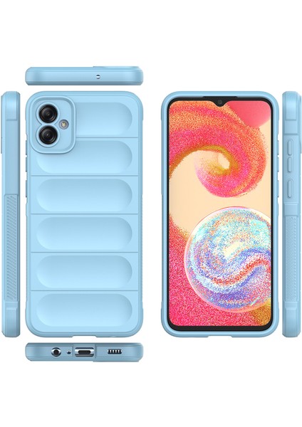 Samsung Galaxy A04E 4g Için Kaymaz Silikon Telefon Kılıfı - Mavi (Yurt Dışından)