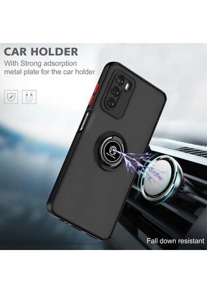 Motorola Moto G42 Için Yüzük Stand Mat Sert Silikon Telefon Kılıfı - Koyu Yeşil (Yurt Dışından) fırsatları