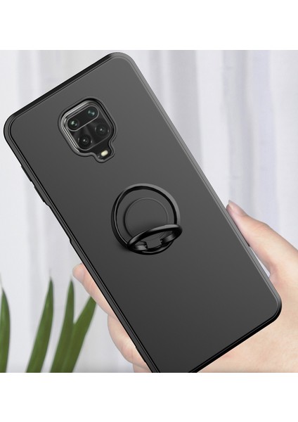 Xiaomi Redmi Note 9s/9 Pro/9 Pro Max Için Ince Silikon Yüzük Stand Telefon Kılıfı - Açık Mor (Yurt Dışından)