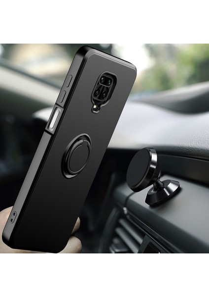 Xiaomi Redmi Note 9s/9 Pro/9 Pro Max Için Ince Silikon Yüzük Stand Telefon Kılıfı - Açık Mor (Yurt Dışından)