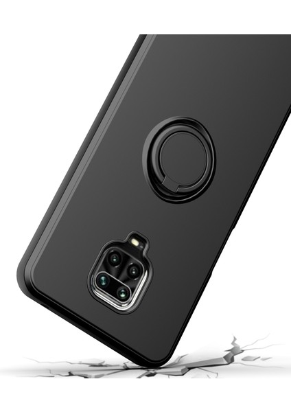 Xiaomi Redmi Note 9s/9 Pro/9 Pro Max Için Ince Silikon Yüzük Stand Telefon Kılıfı - Mor (Yurt Dışından)