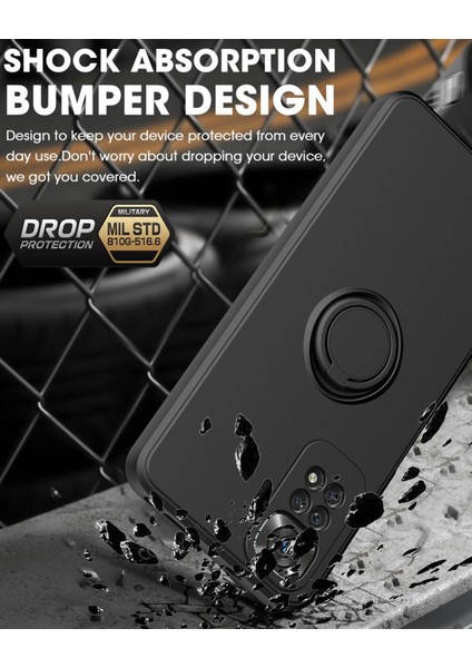 Xiaomi Poco M4 Pro 5g Için Ince Silikon Yüzük Stand Telefon Kılıfı - Mor (Yurt Dışından) modelleri