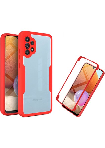 Samsung Galaxy A32 4g Için Yumuşak Tpu Ekran Koruyucu Telefon Kılıfı - Kırmızı (Yurt Dışından)