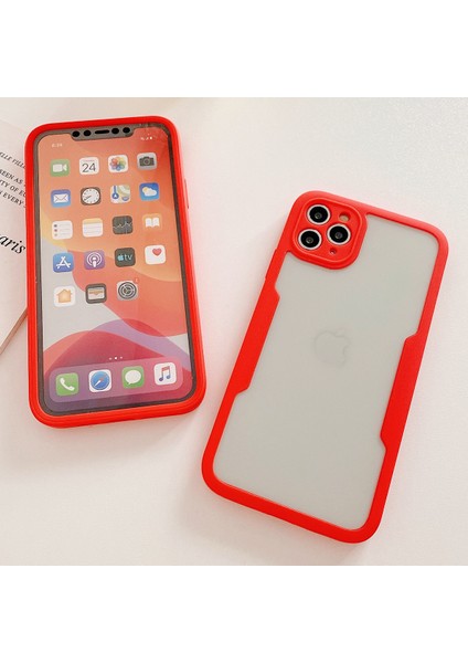 iPhone 11 Pro Max Için Yumuşak Tpu Ekran Koruyucu Telefon Kılıfı - Kırmızı (Yurt Dışından) indirimleri
