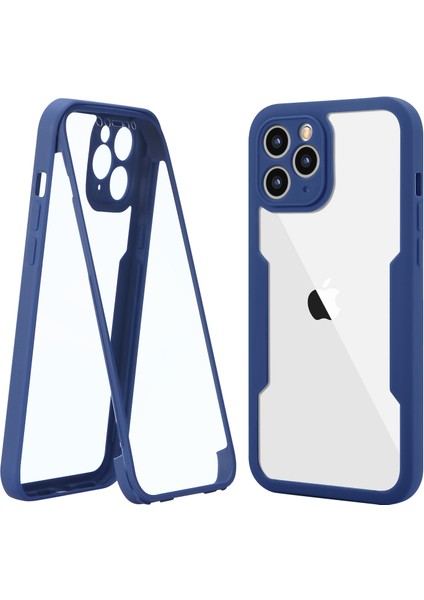 iPhone 11 Pro Max Için Yumuşak Tpu Ekran Koruyucu Telefon Kılıfı - Mor (Yurt Dışından)