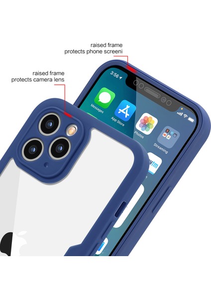iPhone 11 Pro Max Için Yumuşak Tpu Ekran Koruyucu Telefon Kılıfı - Mor (Yurt Dışından)