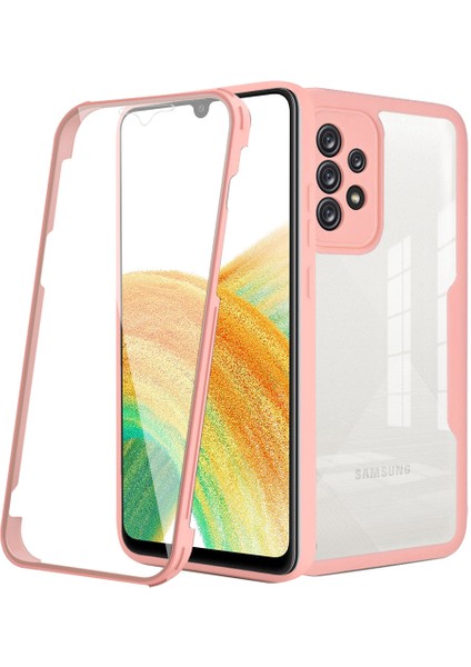 Samsung Galaxy A73 5g Için Yumuşak Tpu Ekran Koruyucu Telefon Kılıfı - Pembe (Yurt Dışından)