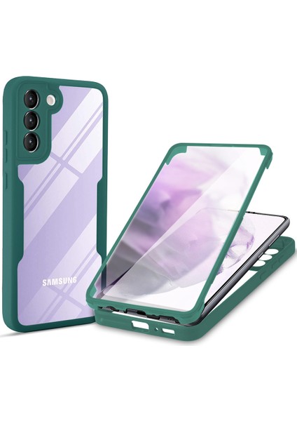 Samsung Galaxy S21 5g Için Yumuşak Tpu Ekran Koruyucu Telefon Kılıfı - Yeşil (Yurt Dışından)