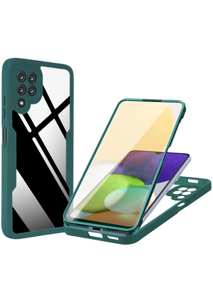 Samsung Galaxy A22 4g Için Yumuşak Tpu Ekran Koruyucu Telefon Kılıfı - Yeşil (Yurt Dışından)