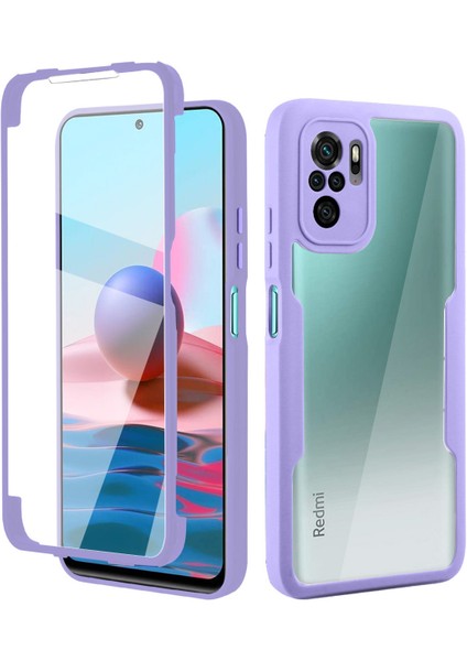 Xiaomi Redmi Note 10 4g/note 10S Için Yumuşak Tpu Ekran Koruyucu Telefon Kılıfı - Mor (Yurt Dışından)