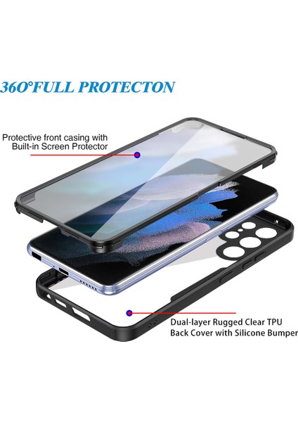 Samsung Galaxy S22 Ultra 5g Için Yumuşak Tpu Ekran Koruyucu Telefon Kılıfı - Kırmızı (Yurt Dışından) fiyatları