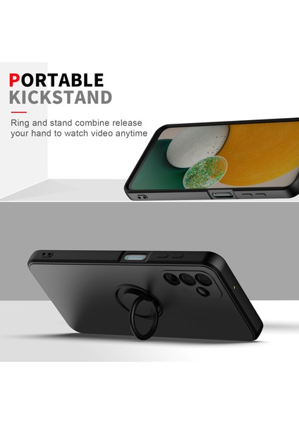 Samsung Galaxy A13 5g Için Ince Silikon Yüzük Stand Telefon Kılıfı - Mavi (Yurt Dışından) indirimleri