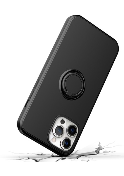 iPhone 13 Mini Için Ince Silikon Yüzük Stand Telefon Kılıfı - Mavi (Yurt Dışından) indirimleri