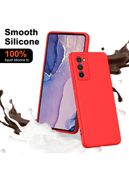 Samsung Galaxy A03S Için Ince Likit Silikon Yumuşak Telefon Kılıfı - Mavi (Yurt Dışından)