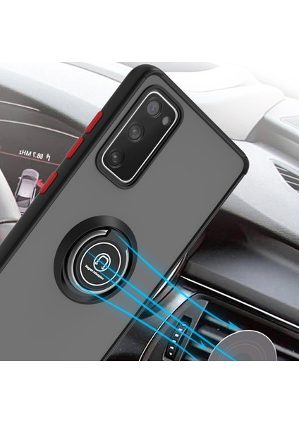 Samsung Galaxy S20 Fe 5G/S20 Fe 2022 Için Yüzük Stand Mat Sert Silikon Telefon Kılıfı - Sarı (Yurt Dışından) fırsatları