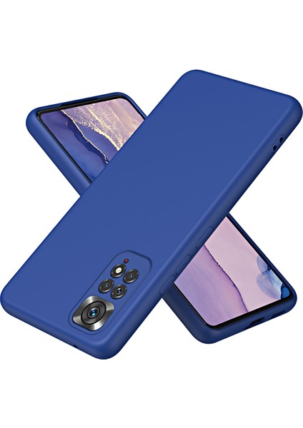 Xiaomi Redmi Note 11S / Note 11 4g Için Ince Likit Silikon Yumuşak Telefon Kılıfı - Mavi (Yurt Dışından)