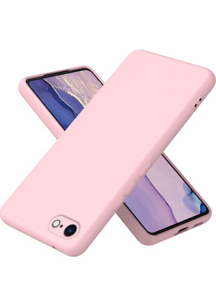 iPhone Se 2020/2022 / 8 / 7 Için Ince Likit Silikon Yumuşak Telefon Kılıfı - Pembe (Yurt Dışından)