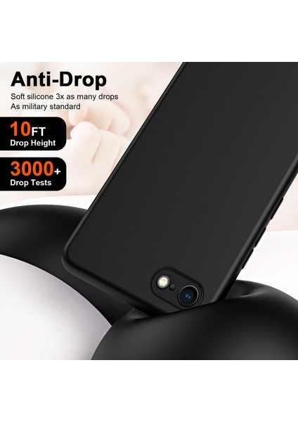 iPhone Se 2020/2022 / 8 / 7 Için Ince Likit Silikon Yumuşak Telefon Kılıfı - Pembe (Yurt Dışından)