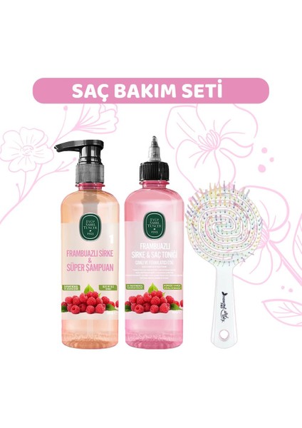 Frambuazlı Şampuan, Sirke Ve Saç Fırçası